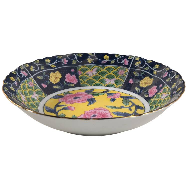 Kyusha Deep Blue Coupe Soup Bowl