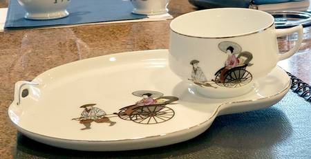 Rikisha Snack Plate & Cup Set