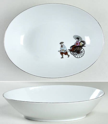 Rikisha 10" Oval Vegetable Bowl