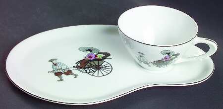Rikisha Snack Plate & Cup Set