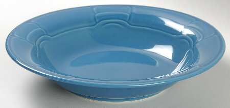 Sculptura Blue Rim Soup Bowl