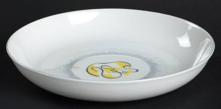 Abstract Gray Coupe Soup Bowl