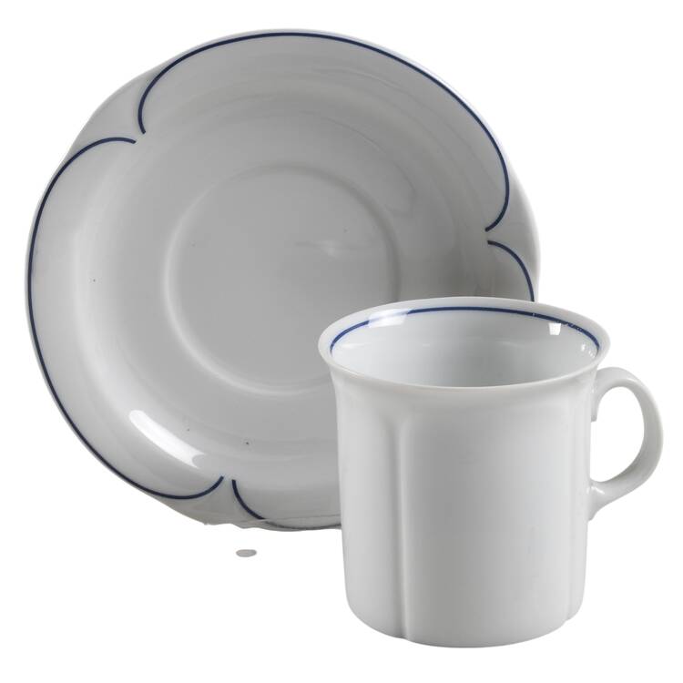 Adria Flat Cup & Saucer Set by Arzberg