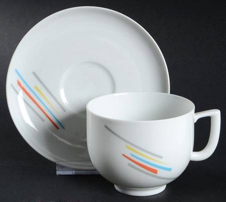 Airport Flat Cup & Saucer Set