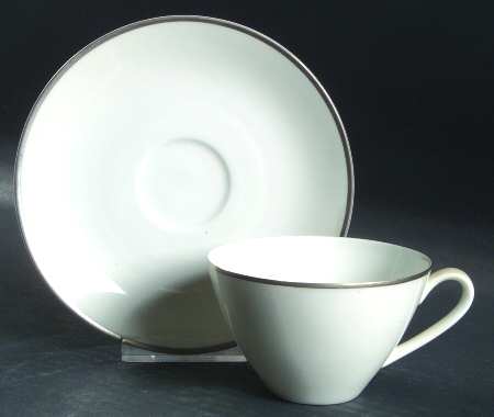 Arzberg Platinum Flat Cup & Saucer Set