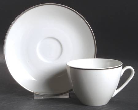 Arzberg Platinum Flat Cup & Saucer Set