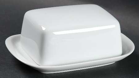 Arzberg White (Shape 1382) Rectangular Covered Butter