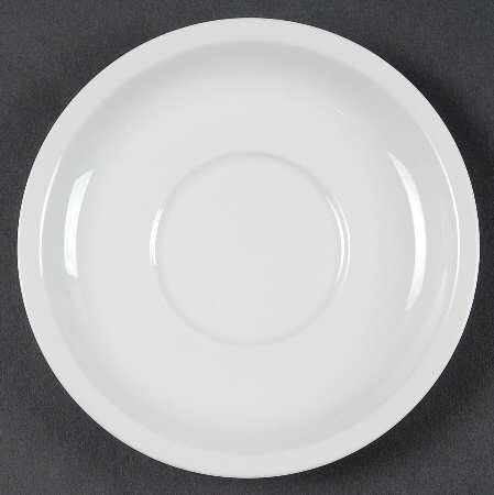 Grand Prix White Saucer for Flat Demitasse Cup