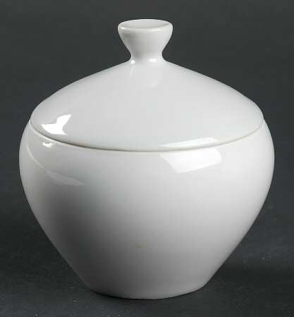 Arzberg White (Form Shape 2000) Mini Sugar Bowl & Lid