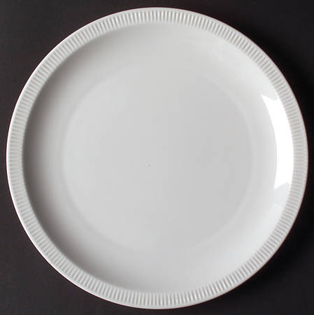 Athena White Luncheon Plate