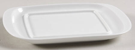 Athena White Rectangular Butter No Lid