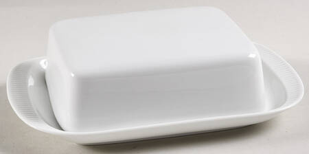 Athena White Rectangular Covered Butter