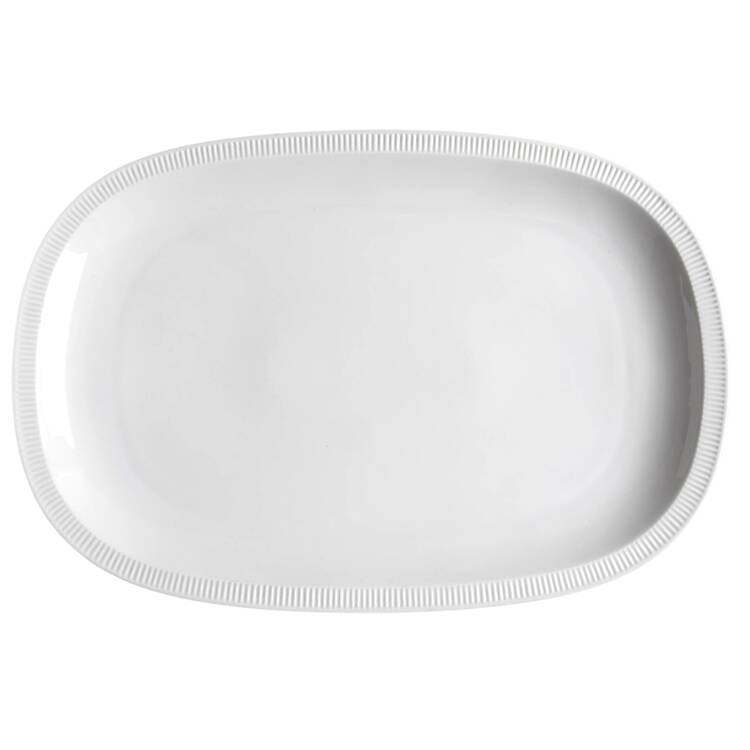 Athena White 16" Oval Serving Platter