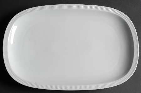 Athena White 14" Oval Serving Platter