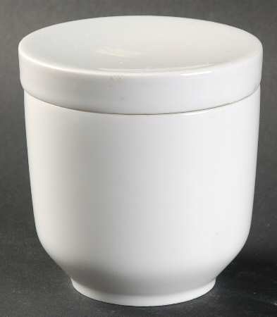 Avante White Sugar Bowl & Lid
