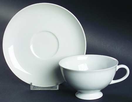 Bianco (Shape 1495) Footed Cup & Saucer Set
