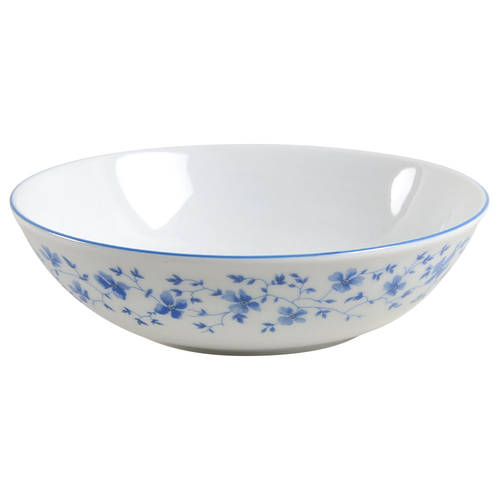 Blue Flowers (Blue Trim, Rim) Coupe Cereal Bowl