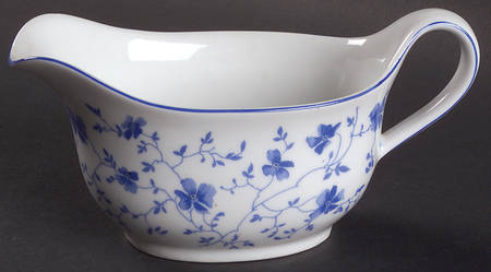 Blue Flowers (Blue Trim, Rim) Creamer