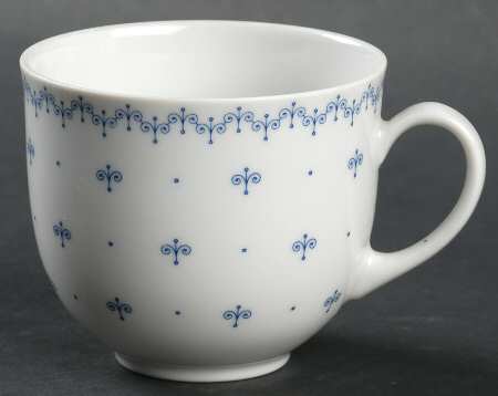 Blue Lace Flat Cup