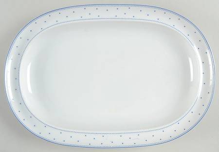 Blue Lagoon 12" Oval Serving Platter