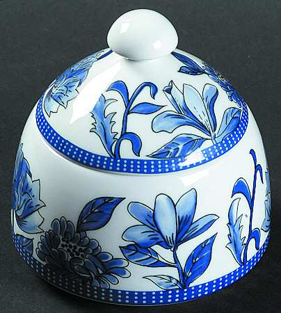 Blues Sugar Bowl & Lid