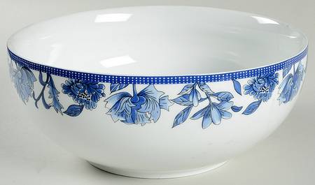 Blues 10" Round Vegetable Bowl