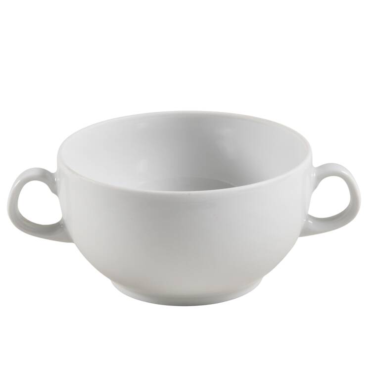 Brasilia White Flat Cream Soup Bowl