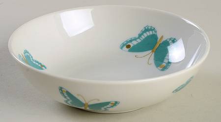 Butterfly Aqua Fruit/Dessert (Sauce) Bowl