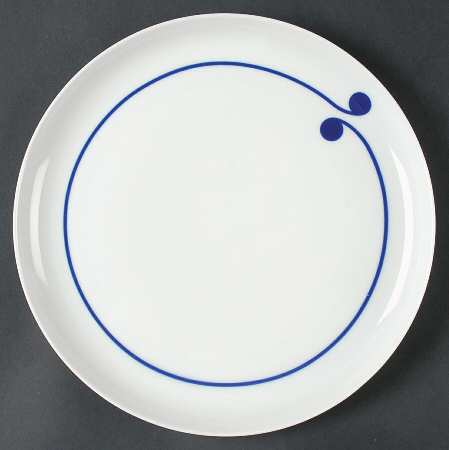 Colon Blue Dinner Plate by Arzberg