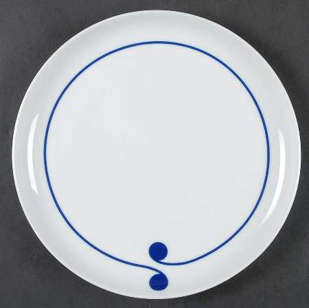 Colon Blue Salad Plate