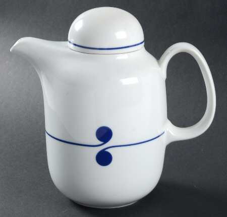 Colon Blue Coffee Pot & Lid