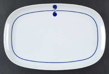 Colon Blue 13" Oval Serving Platter