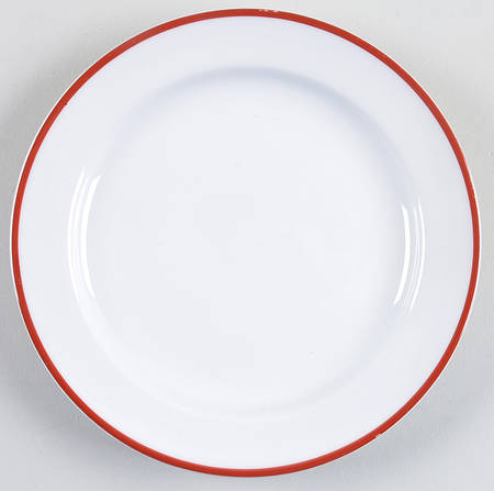 Contrast (Red Trim) Bread & Butter Plate
