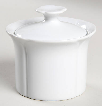 Corso White Sugar Bowl & Lid