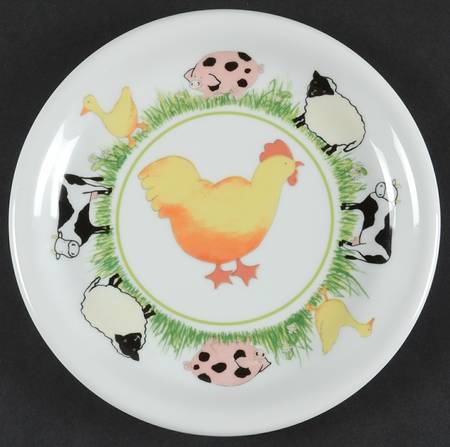 Farm Fun Child's Plate