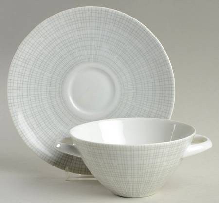 Filigran Flat Cream Soup Bowl & Saucer Set