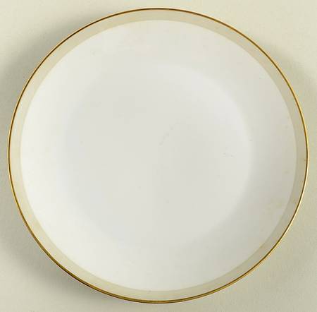 Grey Band with Gold Salad Plate