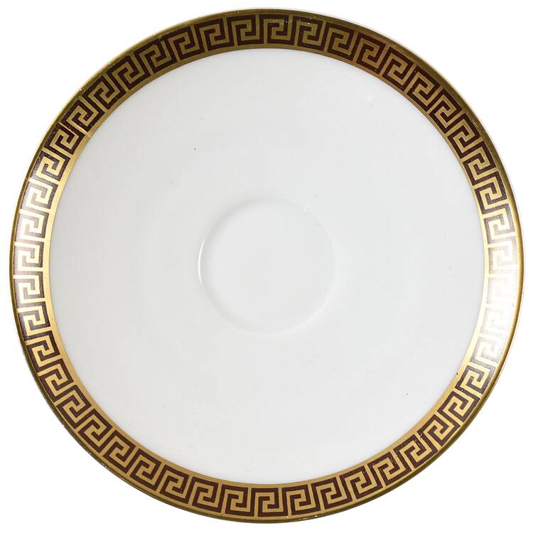 Greek Key Saucer for Demitasse Cup