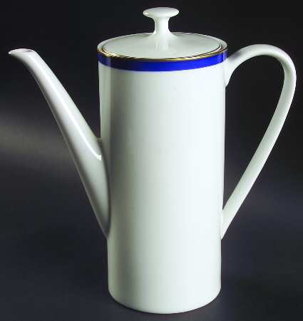 Grand Prix Cobalt Blue Coffee Pot & Lid