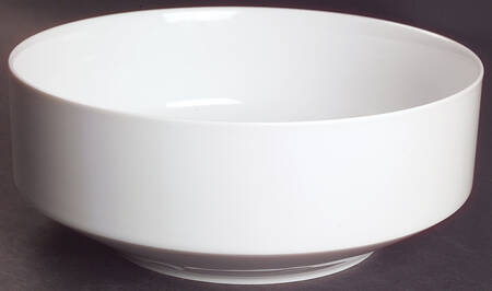Grand Prix White 9" Salad Serving Bowl