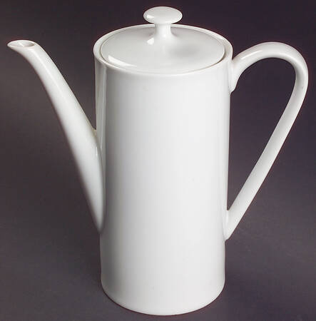 Grand Prix White Coffee Pot & Lid