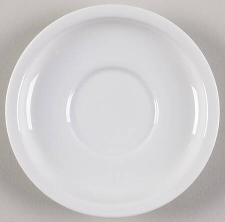 Grand Prix White Saucer for Flat Demitasse Cup