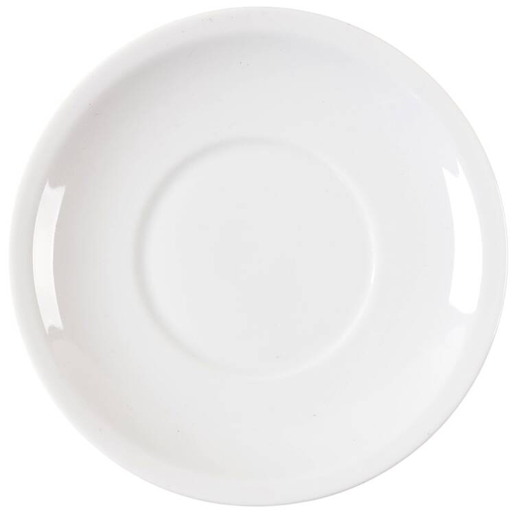 Grand Prix White Saucer for Flat Cup