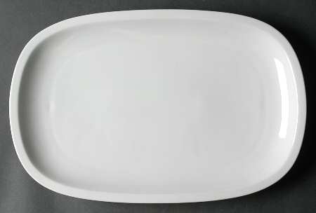 Grand Prix White 14" Oval Serving Platter