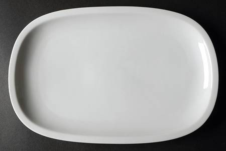 Grand Prix White 12" Oval Serving Platter
