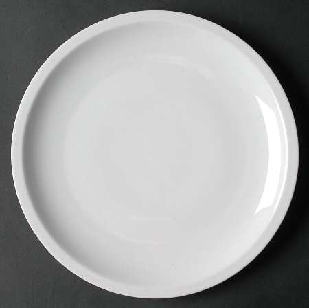 Grand Prix White Luncheon Plate