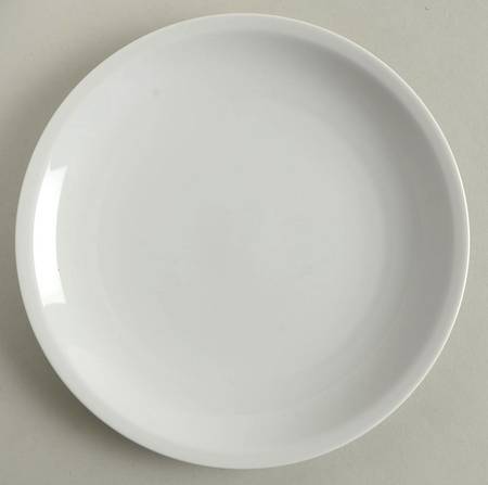 Grand Prix White Salad Plate