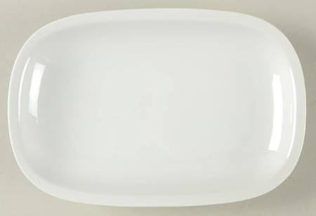 Grand Prix White Rectangular Pickle Dish