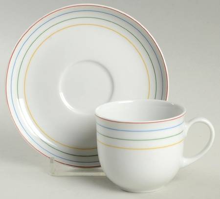 Harmony Flat Demitasse Cup & Saucer Set
