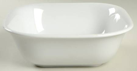 Hobby White 8" Square Vegetable Bowl